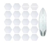 Autocollants hexagonaux pour planche de surf | Planche de surf pour kayak, ponton, sports d'été, snowboard, skateboard, paddleboard