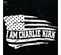 Autocollants « I Am Charlie Kirk », autocollants pour pare-chocs de voiture, autocollants Charlie Turning Point USA pour camion, Patriot Pray Justice Assassination Shooting Hero Freedom
