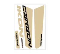Autocollants Ikon Pro Tapered Integrated Jaune