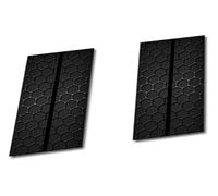 Autocollants imperméables 2x for pilier B de voiture en nid d'abeille, Film de résistant à l'eau for améliorer l'esthétique du véhicule