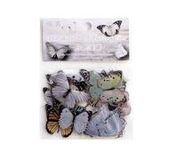 Autocollants Imperméables Animaux De Compagnie Papillon Vif Jardin, Étiquette Scrapbooking, Papeterie De Journal Intime, Coupe Esthétique, Diy Bricolage, 40 Pièces/Ensemble