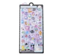 Autocollants imperméables de dessin animé, autocollant créatif pour, patch emblème pour tout-petits, matériau léger avec compact, décalcomanie 3D pour récompenses de jeu d' et