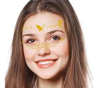Autocollants imperméables pour le visage, autocollants pour le visage du festival - Autocollants visage longue durée pour fête - Autocollants de visage mignons polyvalents, autocollants de visage colo