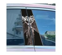 Autocollants Imperméables Pour Pilier B De Voiture, 2 Pièces, Autocollant De Rédemption De Jésus Sacré Divin Pièces Rechange(G)