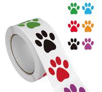 Autocollants indéchirables en forme de patte de chien, résistants à l'eau, décoration sûre pour bureau, accessoires pour animaux domestiques, projets artistiques