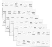 Autocollants INF Pepper, autocollants imperméables pour l'organisation de la cuisine (blanc, 11 pièces)