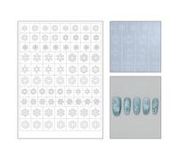 Autocollants innovants pour ongles pour personnaliser les looks - Configuration rapide - Couleurs vibrantées - Sans danger pour un usage quotidien