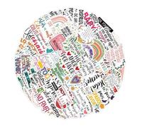 Autocollants inspirants en espagnol - 100 pièces de récompenses avec citations positives, décalcomanies en vinyle imperméables | Autocollant motivant en espagnol pour bouteilles d'eau, portable