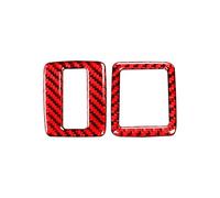 Autocollants Intérieurs Boutons Commande Fenêtre Accessoires Voiture Décoration Pour VW Pour Scirocco R 2009-2016(Rosso)