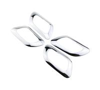 Autocollants Intérieurs De Voiture Pour Peugeot 3008 2013-2015, Garnitures De Poignée De Porte Intérieure En ABS, Lot De 4 Bande décorative contrôle central(Argent)