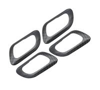 Autocollants Intérieurs De Voiture Pour Peugeot 3008 2013-2015, Garnitures De Poignée De Porte Intérieure En ABS, Lot De 4 Bande décorative contrôle central(NOIR)