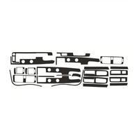 Autocollants Intérieurs Pour Volvo S40, C30, V50, Console Centrale, Tableau De Bord, Poignée De Porte, Garniture De Panneau De Levage Garniture intérieure(Couleur 2,Conduite à droite)