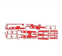 Autocollants Intérieurs Pour Volvo S40, C30, V50, Console Centrale, Tableau De Bord, Poignée De Porte, Garniture De Panneau De Levage Garniture intérieure(Couleur 4,Conduite à gauche)