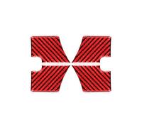 Autocollants intérieurs voiture Autocollant Décoratif Pour Garniture Intérieure Portière Pour Ford Pour Explorer 2013-2019(Rosso)