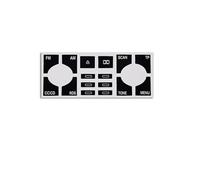 Autocollants interrupteur Compatible Avec A4 B6 B7 2000-2008 Bouton De Lève-vitre Électrique Autocollant Réparation Tableau Bord ESP Alarme Climatisation(Radio type A)