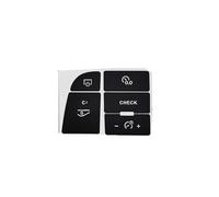 Autocollants interrupteur Compatible Avec A6 4F C6 2004 2005 2006 2007 2008 2009 2010 2011 Autocollants De Réparation Pour Boutons De Climatisation.(Glove box B)