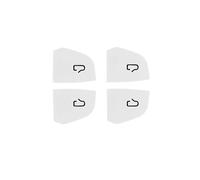 Autocollants interrupteur Compatible Avec Tesla Pour Model 3 Y Pour Highland Pour Juniper 2025 Autocollants Pour Commandes De Portières Et Vitres Voiture(White)