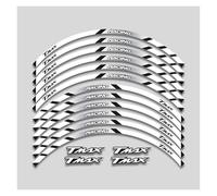Autocollants Jante Moto 15 Pouces Kit Bandes Réfléchissantes pour Roue pour Y&amaha TMAX 500 530 TMAX500 TMAX530(Style 8)