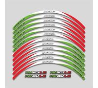 Autocollants jantes Autocollants De Jante De Moto, Autocollants De Jante, Accessoires De Roue, Bande Réfléchissante, Bande Autocollante Pour DUCATI 899 959 1199 1299 Panigale R V4 V2 S(Couleur 14)