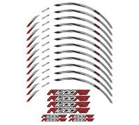 Autocollants Jantes Autocollants pour Jantes De Moto 17 Pouces pour BMW R1200RS R1200 R 1200 RS 1200RS LC 2015-2018, Kit Complet De Bandes De Jantes(Titane)