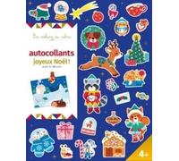 Autocollants Joyeux Noël ! avec 6 décors - pochette avec accessoires