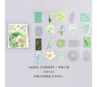 Autocollants Kawaii De La Série Floraison Comme Un Rêve, Étiquette Scrapbooking, Scrapbooking, Artisanal, Décoratif, Papeterie, Diy Bricolage, 40 Pièces/Lot