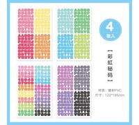 Autocollants Kawaii Pour Scrapbooking, Étiquette Adhésive Esthétique En Forme De Ruban, Lettres, Amour, Coeur, Décoration Coréenne, Pour Journal Intime, 4 Pièces