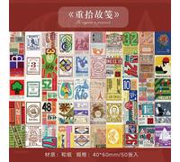 Autocollants Kawaii Pour Scrapbooking, Étiquette Scrapbooking, Artisanal, Décoratif, Pour Journal Agenda, Lettre D'amour, Diy Bricolage, 50 Pièces/Lot