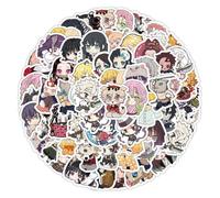 Autocollants Kimetsus No Kanroji, 63 Pcs Douma Figurine Vinyle Stickers Imperméable Pour Fête, Scrapbooking Ordinateur Portable Skateboard Pour Étudiants