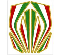 Autocollants, kit déco Frison Tricolore Italia Moto, 135 x 160 mm