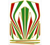 Autocollants, Kit Décorations Frise Tricolore Italie pour Moto, 250 x 350 mm