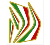 Autocollants, Kit Décorations Frises Tricolore Italie pour Moto
