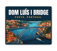 Autocollants laminés : 200 mm, 1 pièce - Dom Luís I Bridge Porto Portugal résistant aux intempéries XXL