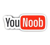 Autocollants laminés : 300 mm, 1 pièce - Autocollant YouNoob Ultra géant laminé et résistant aux intempéries