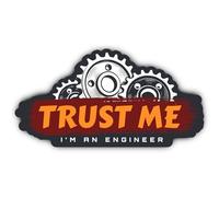 Autocollants laminés : 300 mm, 1 pièce - Panneau technique XXL « Trust Me I'm An Engineer »
