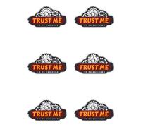 Autocollants laminés : 50 mm, 6 pièces - Trust Me I'm An Engineer Roue dentée Vinyle Technique