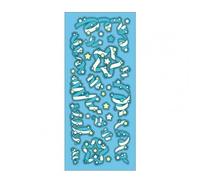 Autocollants Laser Colorés, 1 Feuille, Papeterie Décorative Pour La Maison, Beau Compte À Main, Photo