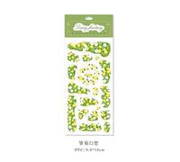 Autocollants Laser Séries Jardin, 1 Pièce, Long Ruban, Compte À Main, Décor Bricolage, Matériau De Collage, Feuille Simple