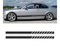 Autocollants latéraux de Porte de Voiture pour BMW E46 3 Series E30 E34 E36 E39 E60 E70 E87 E90 E91 E92,Film imperméable décoration de carrosserie de Voiture Accessoires,Black
