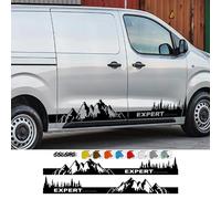 Autocollants latéraux de porte de voiture, pour Peugeot Expert Edition 2 3, graphiques de camping-car, décor de style de montagne, accessoires de réglage automatique