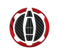 Autocollants Latéraux De Protection De Réservoir pour Moto pour Kawasaki pour Z900 2023 2024, Kit D'autocollants De Protection en Résine Autocollant De RéServoir(Rouge,X-2)
