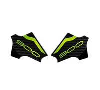 Autocollants Latéraux De Protection De Réservoir pour Moto pour Kawasaki pour Z900 2023 2024, Kit D'autocollants De Protection en Résine Autocollant De RéServoir(Vert,X-4)