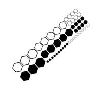 Autocollants latéraux de voiture - Autocollant et graphismes hexagonaux pour voiture, accessoires extérieurs pour camion, camping-car, véhicule, moto