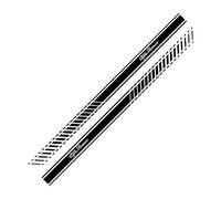 Autocollants latéraux de voiture, décalcomanie de course de sport en vinyle pour Alfa Romeo Giulia Giulietta 159 156 Mito Stelvio 147 GT accessoires de décoration de voiture,Glossyblack