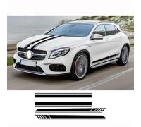 Autocollants latéraux pour Mercedes-Benz GLA, GLA45, GLA180, GLA200, GLA220, GLA250, X156, H247 AMG : kit d'autocollants en Vinyle pour Capot et Bas de Caisse.