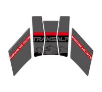 Autocollants Latéraux pour Réservoir De Moto pour H&Onda XL750 TransAlp 750 2024 - Kit D'autocollants pour Protection De Réservoir Autocollant De RéServoir(Titane)