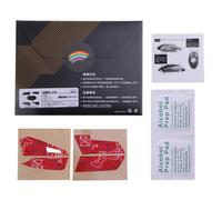 autocollants latéraux pour souris logitech G402, 13x10mm, bande antidérapante résistante à la sueur