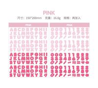 Autocollants Lettres Et Chiffres Anglais Arc-En-Ciel, Étiquette Scrapbooking, Papeterie Coréenne Pour Album Journal Intime, Fournitures Scolaires, 150x200mm, 2 Feuilles