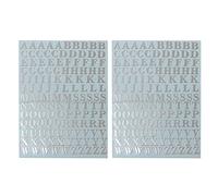 Autocollants Lettres et Chiffres Stickers Autocollant Décoration 26 Lettres Chiffres Argent et Or