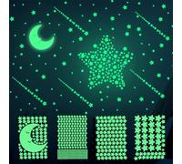 Autocollants Lumineux 1030 Pièces Étoiles Phosphorescentes-gomettes Autocollantes Enfant Plafond Stickers Fluorescents Décoration Plafond Chambre D'enfant, Vert